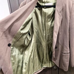 Giorgio Armani olive skirt suit